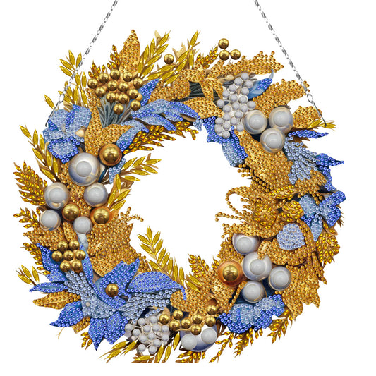 Special Shaped Crystal Painting Wreath Kit DIY Full Drill Garland (#4)