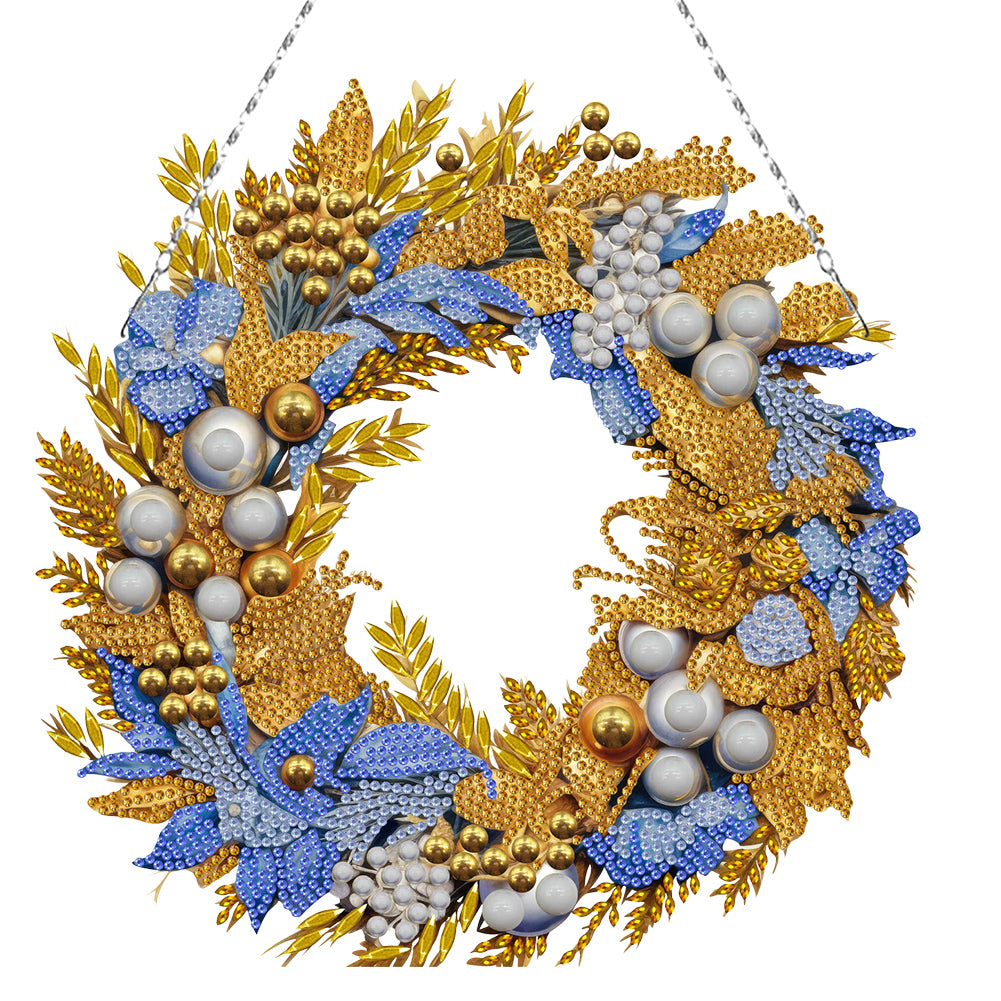 Special Shaped Crystal Painting Wreath Kit DIY Full Drill Garland (#4)
