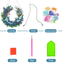 Load image into Gallery viewer, Special Shaped Crystal Painting Wreath Kit DIY Full Drill Garland (#5)
