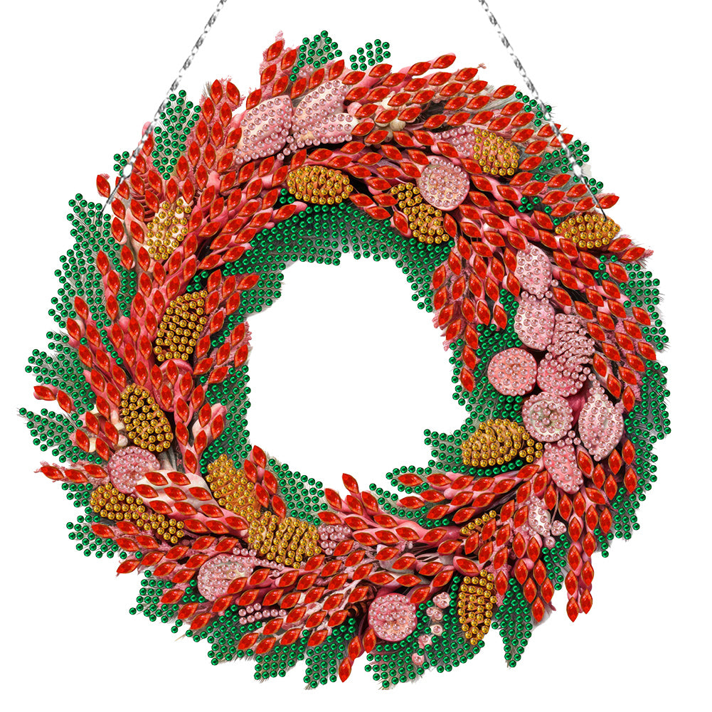 Special Shaped Crystal Painting Wreath Kit DIY Full Drill Garland (#6)