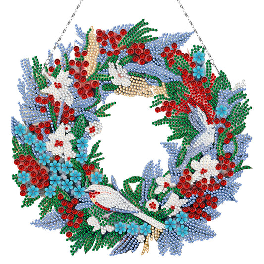 Special Shaped Crystal Painting Wreath Kit DIY Full Drill Garland (#7)