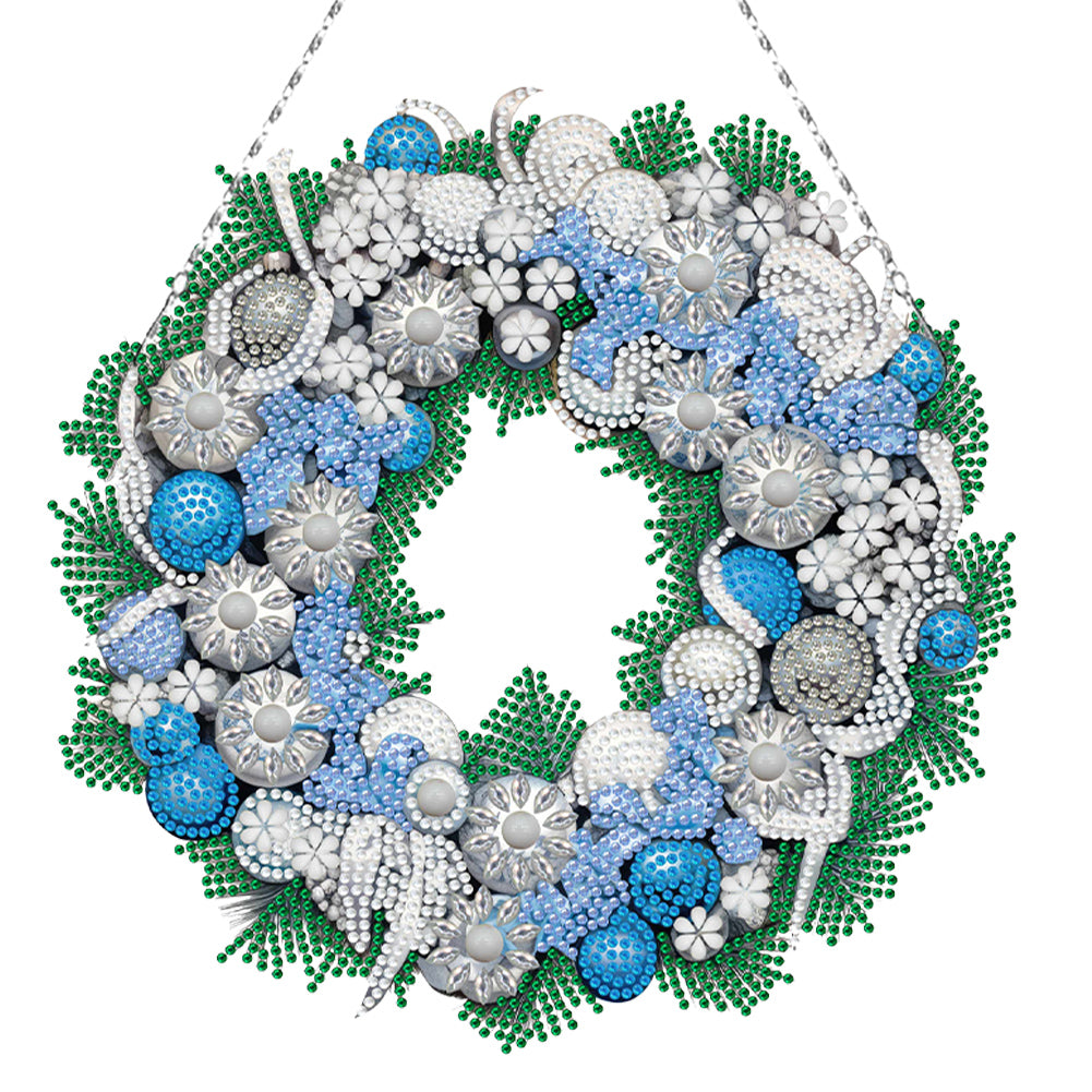 Special Shaped Crystal Painting Wreath Kit DIY Full Drill Garland (#10)