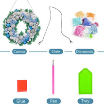 Load image into Gallery viewer, Special Shaped Crystal Painting Wreath Kit DIY Full Drill Garland (#10)
