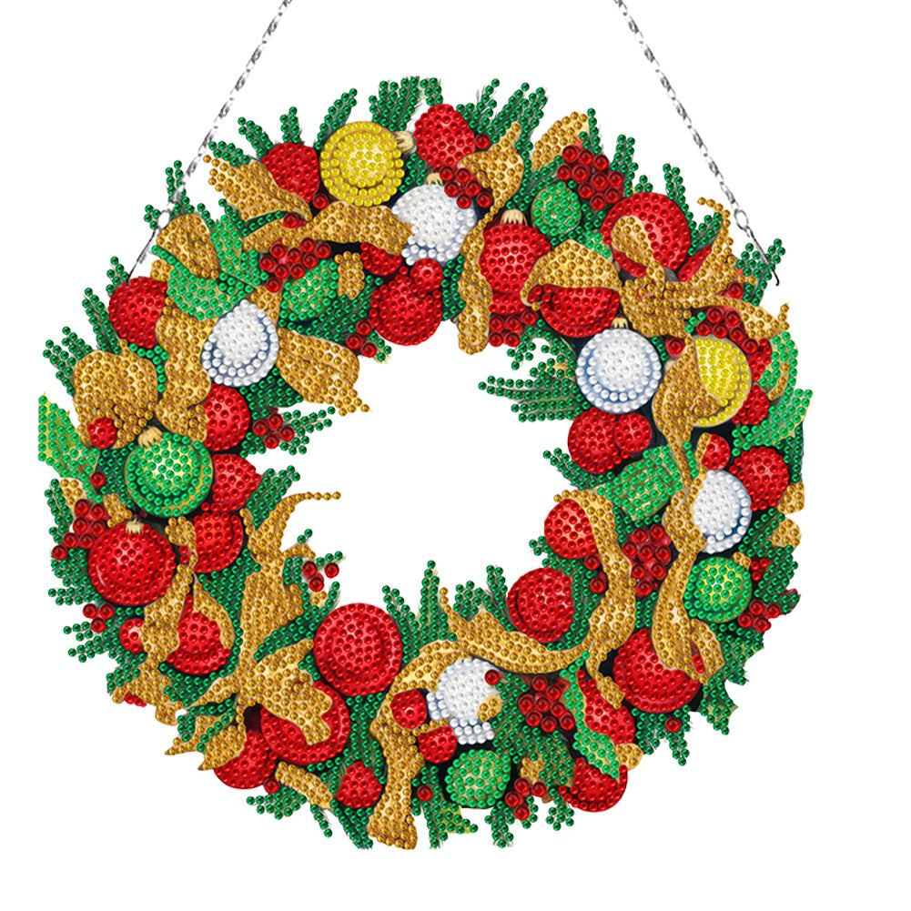 Special Shaped Crystal Painting Wreath Kit DIY Full Drill Garland (#12)