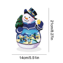 Load image into Gallery viewer, 5D DIY Diamond Art Table Decor Guardian Snowman Christmas Decor Embrace Snowman
