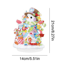 Load image into Gallery viewer, 5D DIY Diamond Art Table Decor Guardian Snowman Christmas Decor Embrace Snowman
