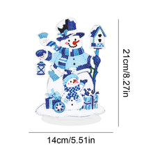 Load image into Gallery viewer, 5D DIY Diamond Art Table Decor Guardian Snowman Christmas Decor Embrace Snowman

