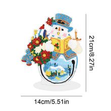 Load image into Gallery viewer, 5D DIY Diamond Art Table Decor Guardian Snowman Christmas Decor Embrace Snowman
