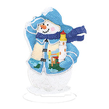 Load image into Gallery viewer, 5D DIY Diamond Art Table Decor Guardian Snowman Christmas Decor Embrace Snowman
