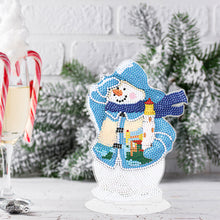 Load image into Gallery viewer, 5D DIY Diamond Art Table Decor Guardian Snowman Christmas Decor Embrace Snowman
