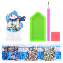 Load image into Gallery viewer, 5D DIY Diamond Art Table Decor Guardian Snowman Christmas Decor Embrace Snowman

