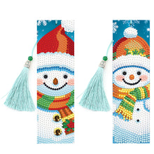 Load image into Gallery viewer, 2PCS Christmas Diamond Drawing Bookmarks Special Shape Crystal Painting Bookmark
