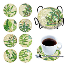 Load image into Gallery viewer, 6/8/10PCS Special Shape Diamond Painting Art Coaster Kit with Holder Cartoon Cat
