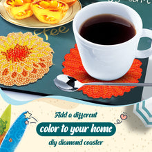 Load image into Gallery viewer, 6/8/10PCS Special Shape Diamond Painting Art Coaster Kit with Holder Cartoon Cat
