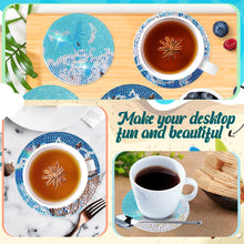 Load image into Gallery viewer, 6/8/10PCS Special Shape Diamond Painting Art Coaster Kit with Holder Cartoon Cat
