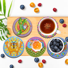 Load image into Gallery viewer, 6/8/10PCS Special Shape Diamond Painting Art Coaster Kit with Holder Cartoon Cat
