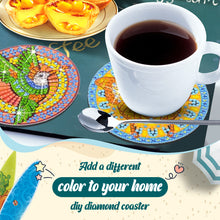 Load image into Gallery viewer, 6/8/10PCS Special Shape Diamond Painting Art Coaster Kit with Holder Cartoon Cat
