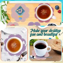 Load image into Gallery viewer, 6/8/10PCS Special Shape Diamond Painting Art Coaster Kit with Holder Cartoon Cat
