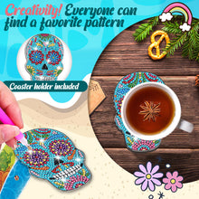 Load image into Gallery viewer, 6/8/10PCS Special Shape Diamond Painting Art Coaster Kit with Holder Cartoon Cat
