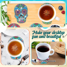 Load image into Gallery viewer, 6/8/10PCS Special Shape Diamond Painting Art Coaster Kit with Holder Cartoon Cat
