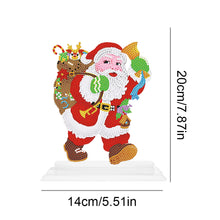 Load image into Gallery viewer, 5D DIY Round Diamond Painting Desktop Decor Santa Christmas Decor (#3)
