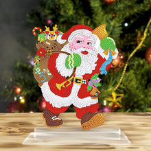 Load image into Gallery viewer, 5D DIY Round Diamond Painting Desktop Decor Santa Christmas Decor (#3)
