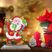 Load image into Gallery viewer, 5D DIY Round Diamond Painting Desktop Decor Santa Christmas Decor (#3)
