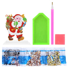 Load image into Gallery viewer, 5D DIY Round Diamond Painting Desktop Decor Santa Christmas Decor (#3)
