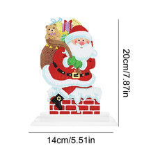 Load image into Gallery viewer, 5D DIY Round Diamond Painting Desktop Decor Santa Christmas Decor (#4)

