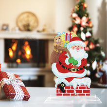 Load image into Gallery viewer, 5D DIY Round Diamond Painting Desktop Decor Santa Christmas Decor (#4)
