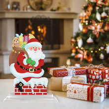 Load image into Gallery viewer, 5D DIY Round Diamond Painting Desktop Decor Santa Christmas Decor (#4)
