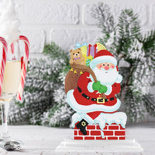 Load image into Gallery viewer, 5D DIY Round Diamond Painting Desktop Decor Santa Christmas Decor (#4)
