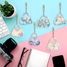Load image into Gallery viewer, 6PCS Diamond Painting Keychains Special Shape Double Sided Diamond Art Ornaments
