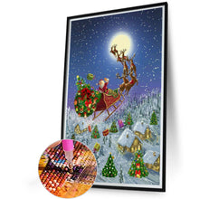 Load image into Gallery viewer, Diamond Painting - Full Round - Santa sleigh (40*60CM)
