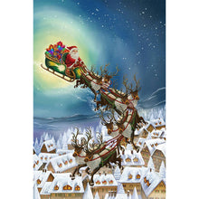 Load image into Gallery viewer, Diamond Painting - Full Round - Santa sleigh (40*60CM)
