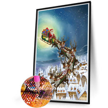 Load image into Gallery viewer, Diamond Painting - Full Round - Santa sleigh (40*60CM)
