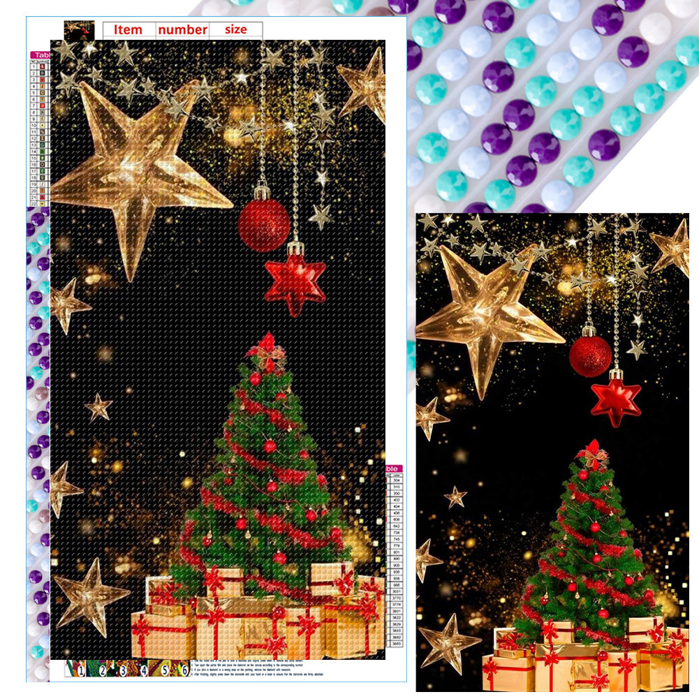 Diamond Painting - Full Round - Christmas tree (40*70CM)