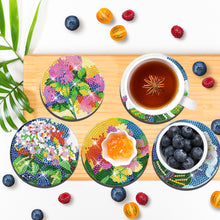 Load image into Gallery viewer, Wooden Diamond Painting Art Coaster Kit with Holder (8PCS Flower)
