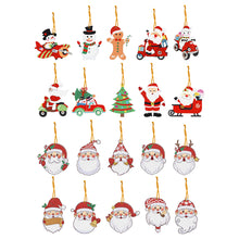 Load image into Gallery viewer, 20/30PCS Diamond Drawing Hanging Ornament Kit Bat Halloween Xmas Decor Snowflake
