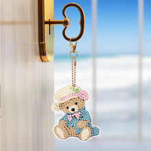 Load image into Gallery viewer, 8PCS Diamond Painting Keychains Special Shape Double Sided Diamond Art Ornaments
