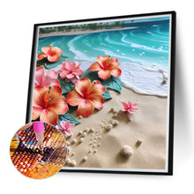 Load image into Gallery viewer, Diamond Painting - Full Round - clean beach flowers (40*40CM)
