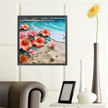 Load image into Gallery viewer, Diamond Painting - Full Round - clean beach flowers (40*40CM)
