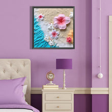 Load image into Gallery viewer, Diamond Painting - Full Round - clean beach flowers (40*40CM)
