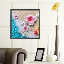 Load image into Gallery viewer, Diamond Painting - Full Round - clean beach flowers (40*40CM)
