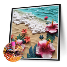 Load image into Gallery viewer, Diamond Painting - Full Round - clean beach flowers (40*40CM)
