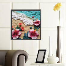 Load image into Gallery viewer, Diamond Painting - Full Round - clean beach flowers (40*40CM)
