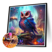 Load image into Gallery viewer, Diamond Painting - Full Round - owl in area map (40*40CM)
