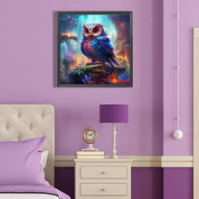 Load image into Gallery viewer, Diamond Painting - Full Round - owl in area map (40*40CM)
