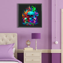 Load image into Gallery viewer, Diamond Painting - Full Round - fire of life skull girl (40*40CM)
