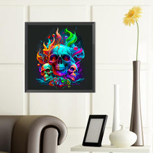 Load image into Gallery viewer, Diamond Painting - Full Round - fire of life skull girl (40*40CM)
